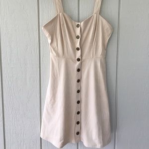 Forever 21 Cream Skater Dress: Small